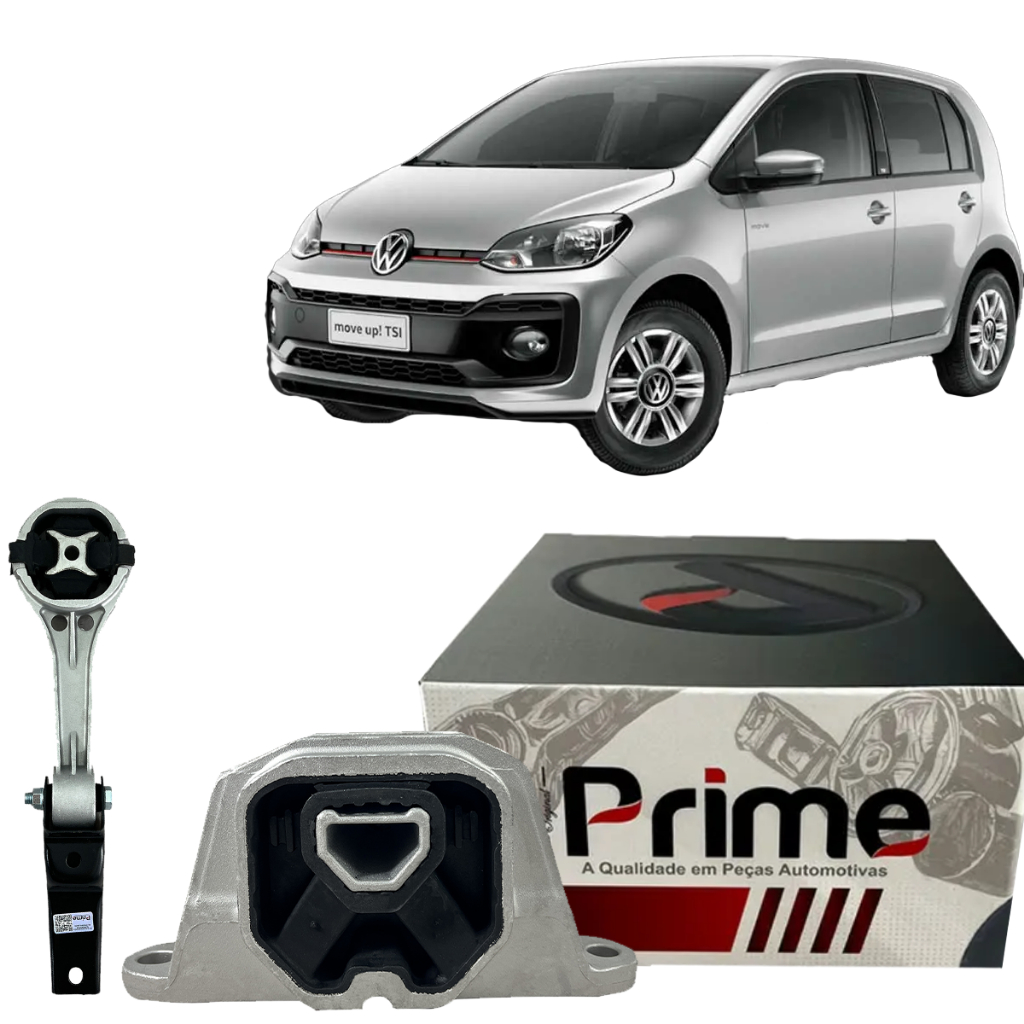 Kit Coxim do Motor Lado Direito e Câmbio Inferior VOLKSWAGEN UP 1.0 2014 2015 2016 Em Diante