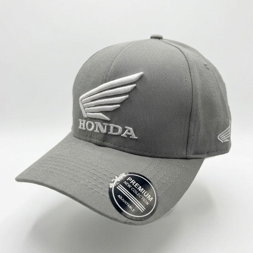 Boné Dad Hat Moto Motocicleta Motoclub Racing Bike 244 Grau Corte  Piloto Unissex