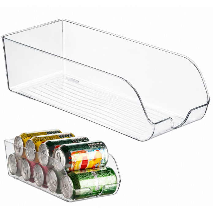 Organizador Porta Lata Cerveja Refrigerante Geladeira Armário Acrílico Resistente UZ