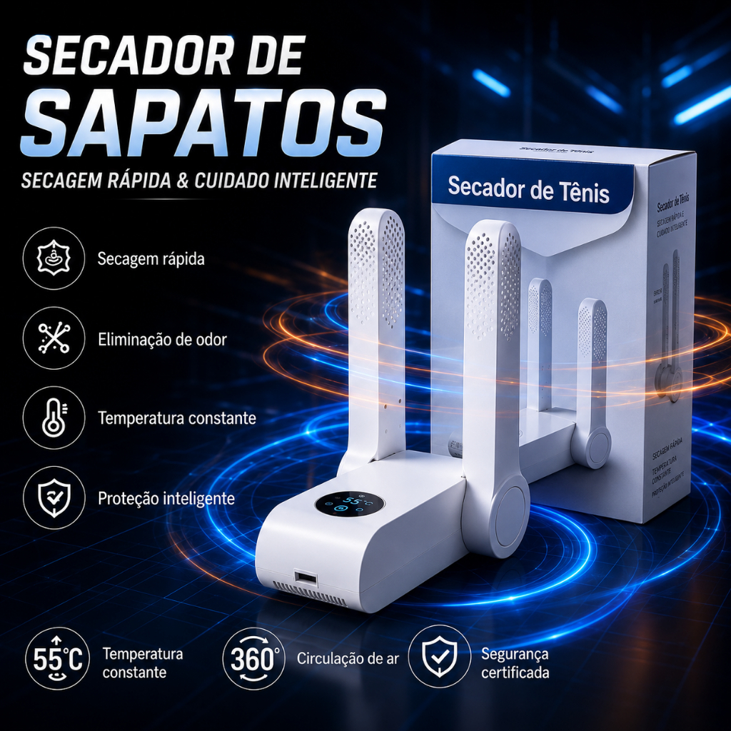 Novo Secador De Tenis - RáPido Secador De Sapatos -Secador De Tenis E Sapato- Adequado Para Todos Os Tipos De CalçAdos.