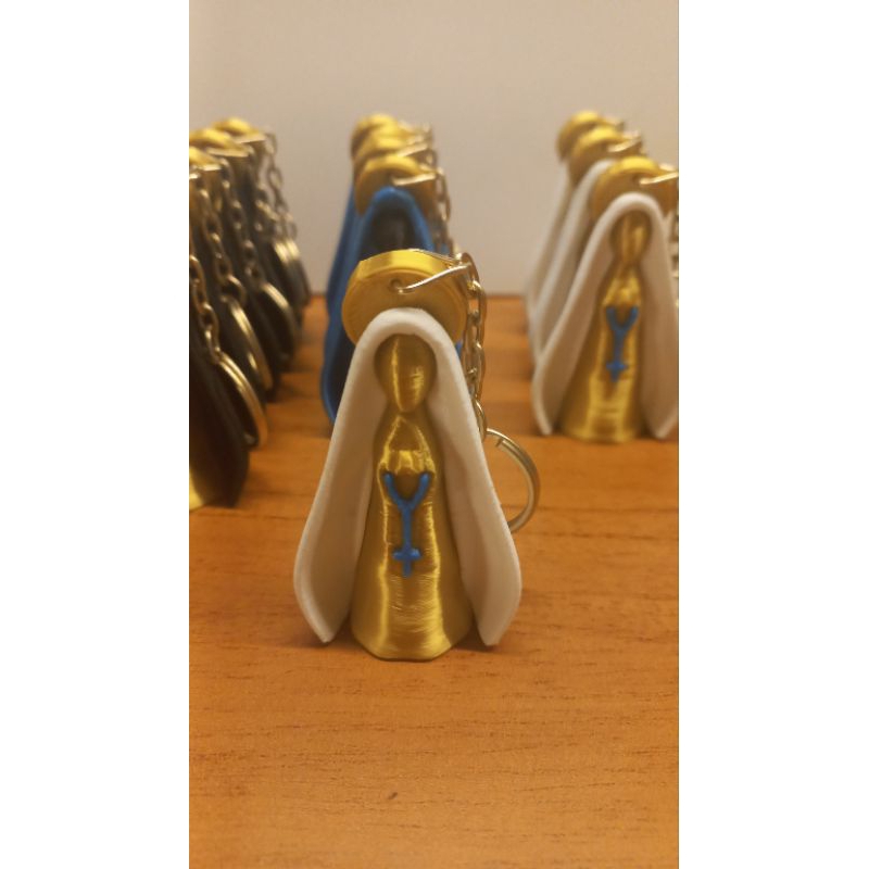 Chaveiro Nossa Senhora Aparecida com Medalha | Chaveiro Religioso de Fé e Proteção | Lembrancinha Católica