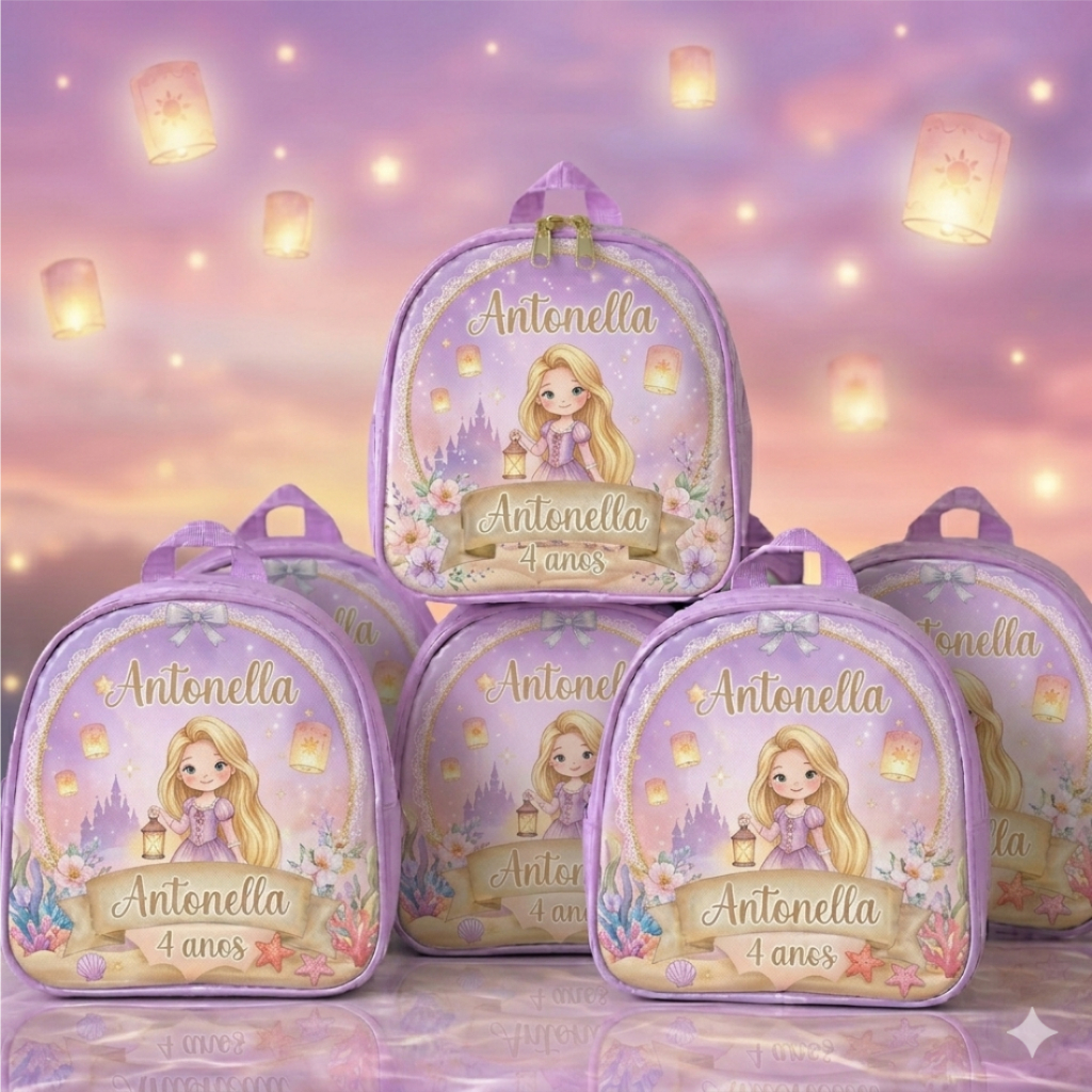 10 Mochilinhas bolsinha personalizada, vários temas, lembrancinha para aniversário, eventos, festas e brindes