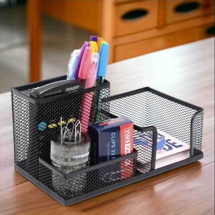 Organizador de Mesa Preto em Metal – Deixe seu Espaço Mais Organizado