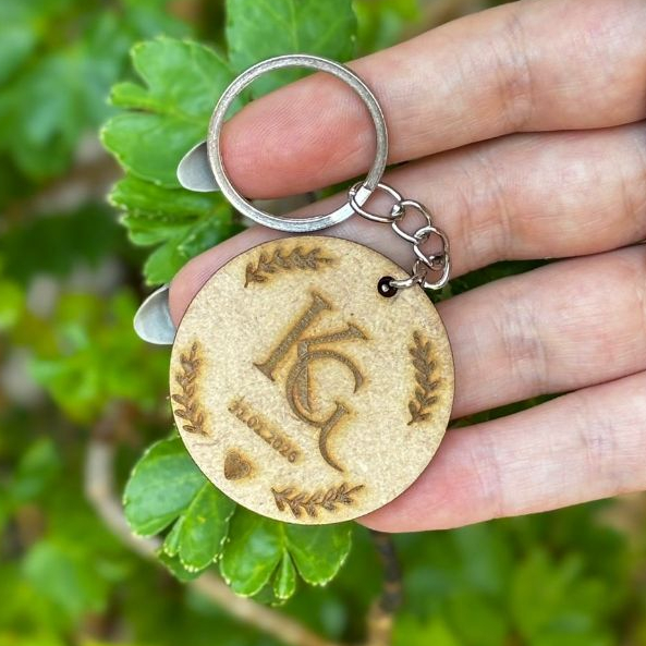 Kit Chaveiros Personalizados Gravado com Logo Nome Frase MDF 3mm para Eventos Casamento Aniversário Lembrancinhas