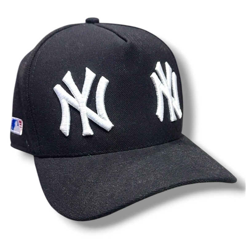 boné cap edição especial NY/ NY com lateral personalizada Premium, Snapback ajustável, aba meia curva, esportivo