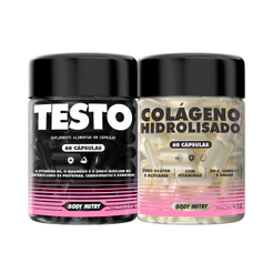 Kit Testo Feminy 60Cáps + Colágeno Feminy 60Cáps | Disposição, Rendimento e Autocuidado - Body Nutry