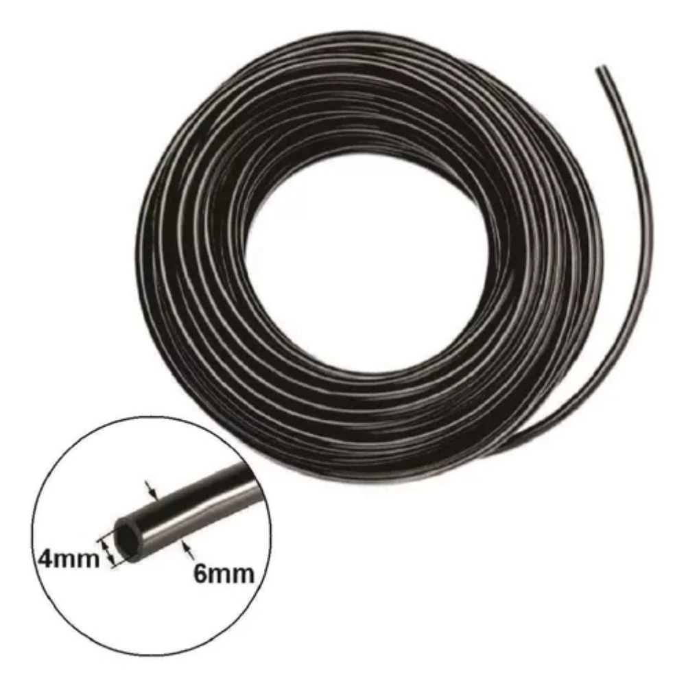 Mangueira Microtubo PELBD 4/6mm 1/4" Resistente Para Irrigação — imagem 2 de 2