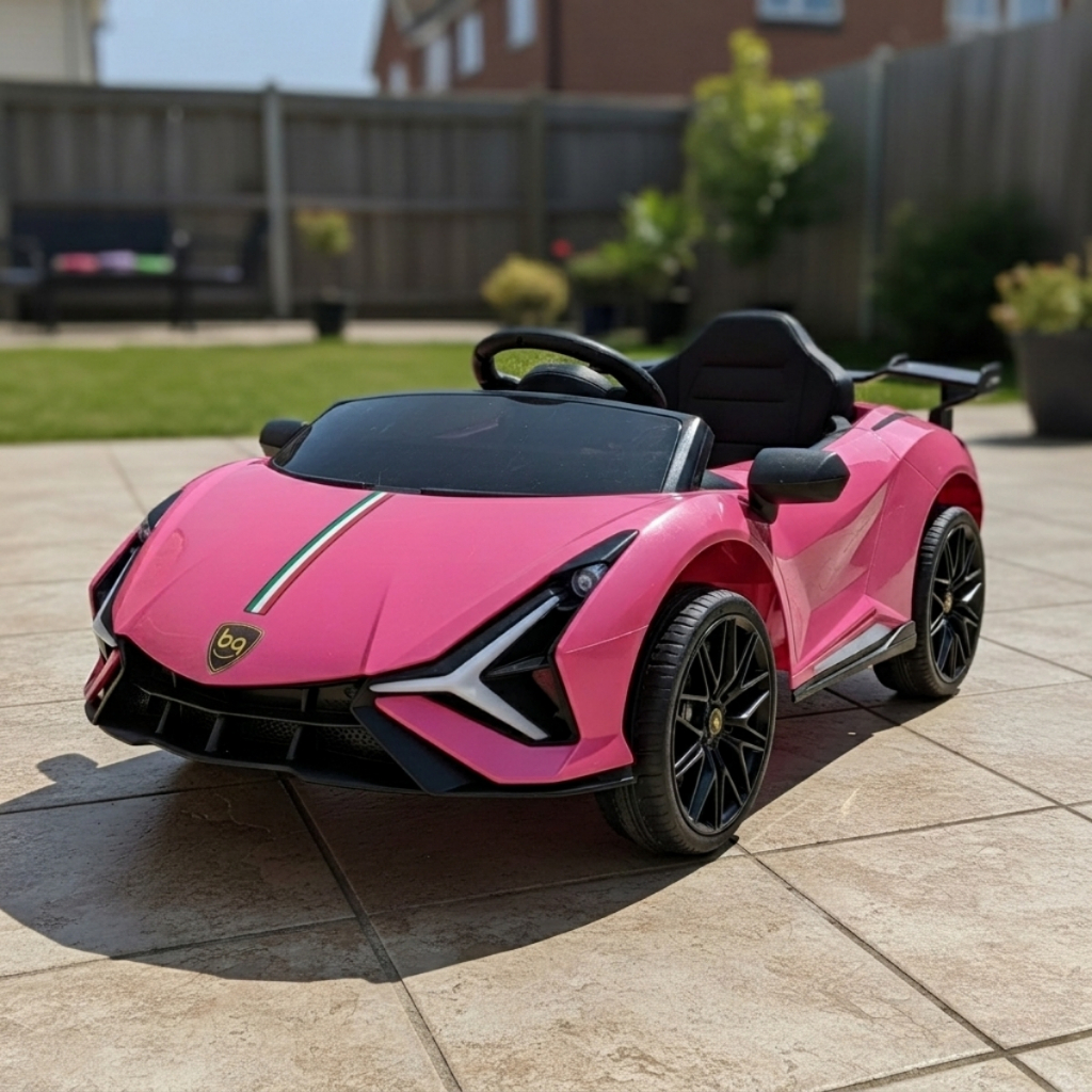 Carro Elétrico Sport Infantil Bateria com Música Luz e Controle Remoto Brinq Kids
