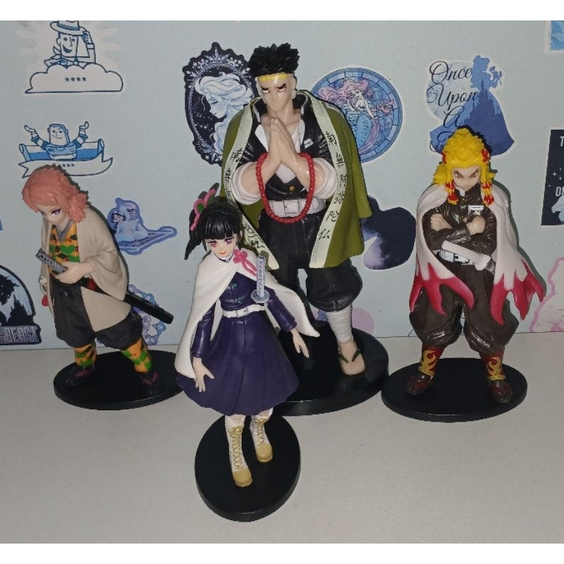 BONECO ACTION FIGURE DEMON SLAYER SABITO KYOJURO RENGOKU GYOMEI HIMEJIMA KANAO