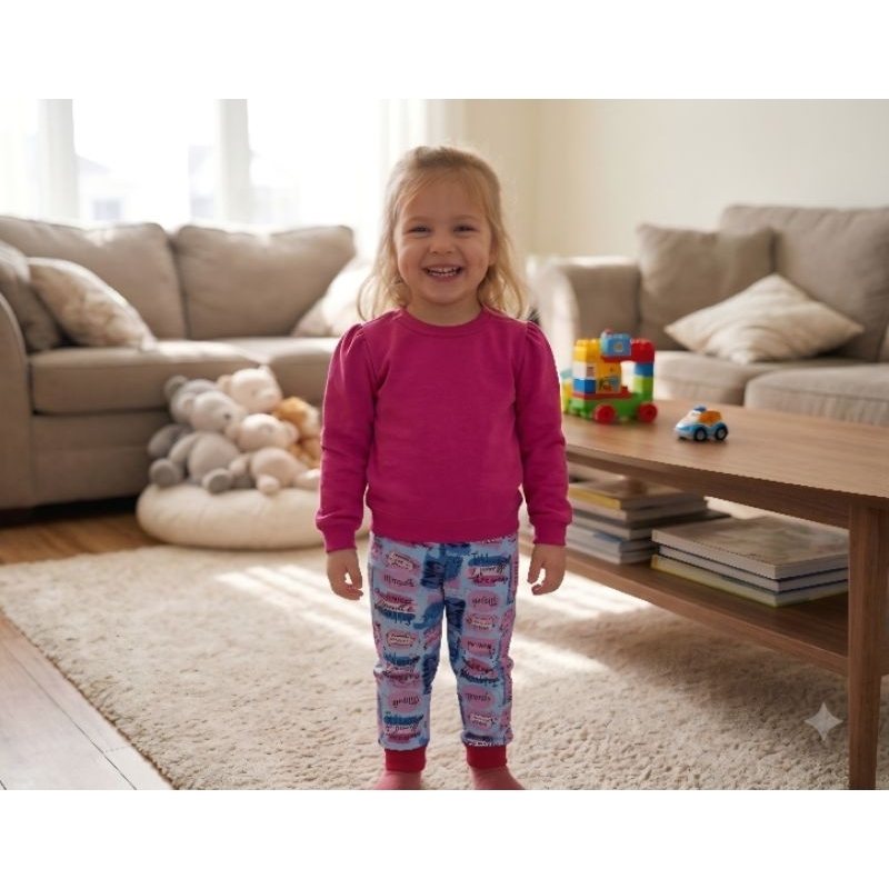 [ Peça Nova Unica] Tam 2 Conjunto gatinha e moletom e legging menina
