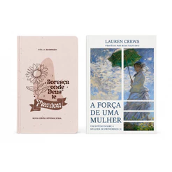 Kit A Força de Uma Mulher | Lauren Crews + Bíblia Sagrada Floresça | NVI