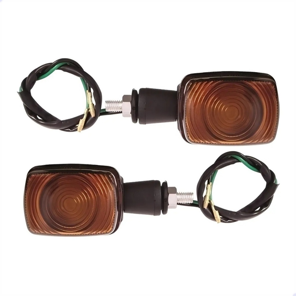 Jogo Com 2 Pisca Dianteiro Ou Traseiro Ybr 125 2004 Até 2008 / Xtz 125 2003 Até 2008 Lente Fume