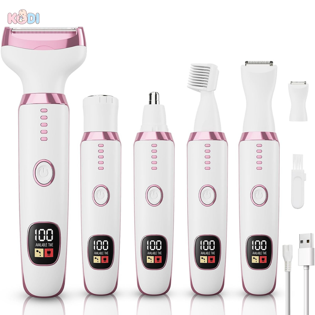 Depiladora Elétrica Recarregável para Mulheres ✨ Depilação Indolor e Rápida para Corpo, Rosto e Axilas -M7