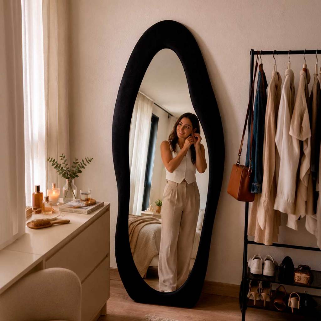 Espelho de Corpo Inteiro Espelho Luxo Espelho Closet Hall Casa Espelho Grande 170x70cm Espelho Foto
