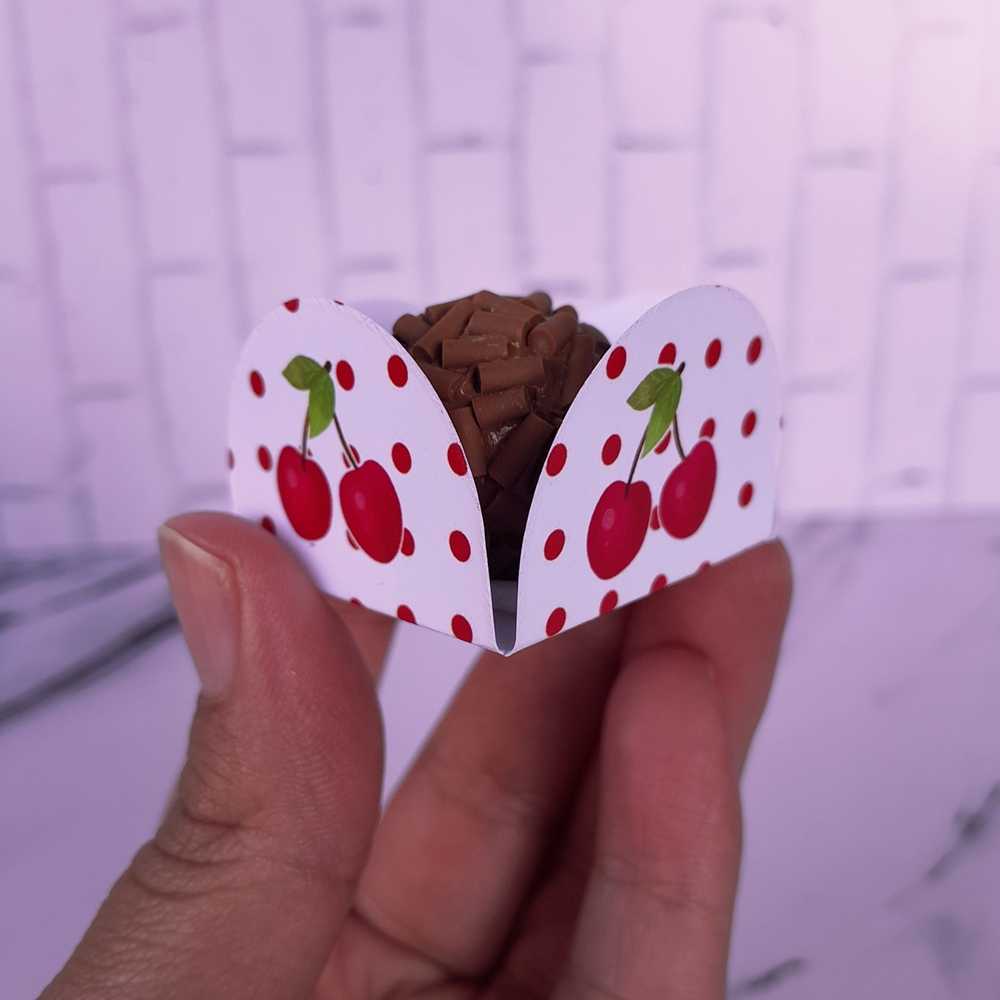 Forminhas para Docinhos Brigadeiro Doce Lembrancinhas Aniversário Cerejinha Cereja do Bolo Cherry