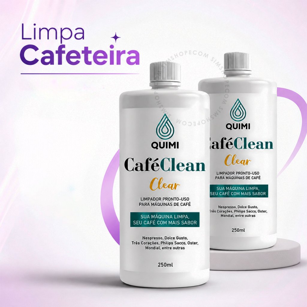 Imagem Descalcificante Limpa Cafeteira Expresso Maquina 250ml Pronto Uso Dolce Gusto 3 Corações Nespresso