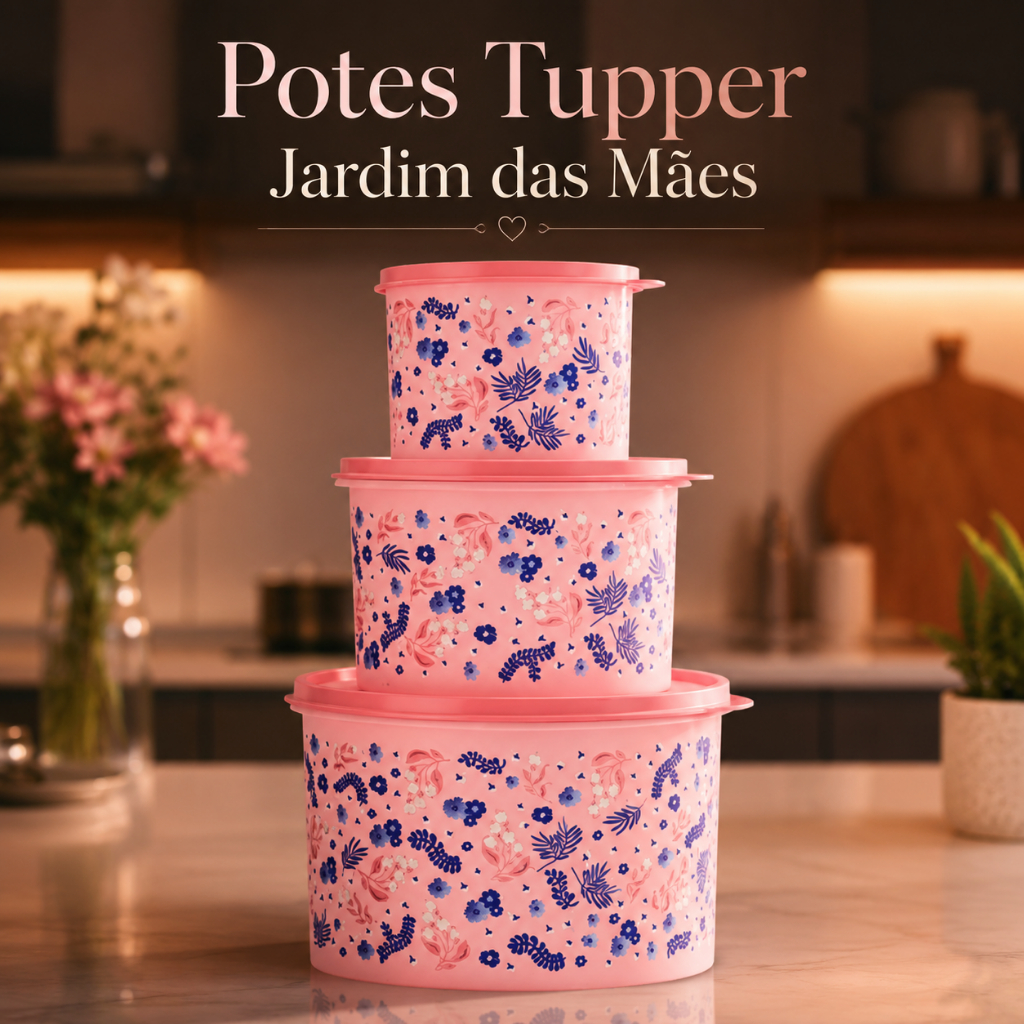 Tupperware Pote Tupper Caixa Jardim das Mães Tamanho a Escolher