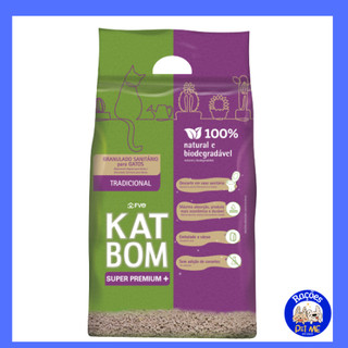 Granulado 3kg Higiênico KAT BOM KATBOM Tradicional (ROXO) Para Gatos
