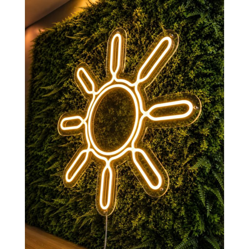 Sol decorativo em Led neon
