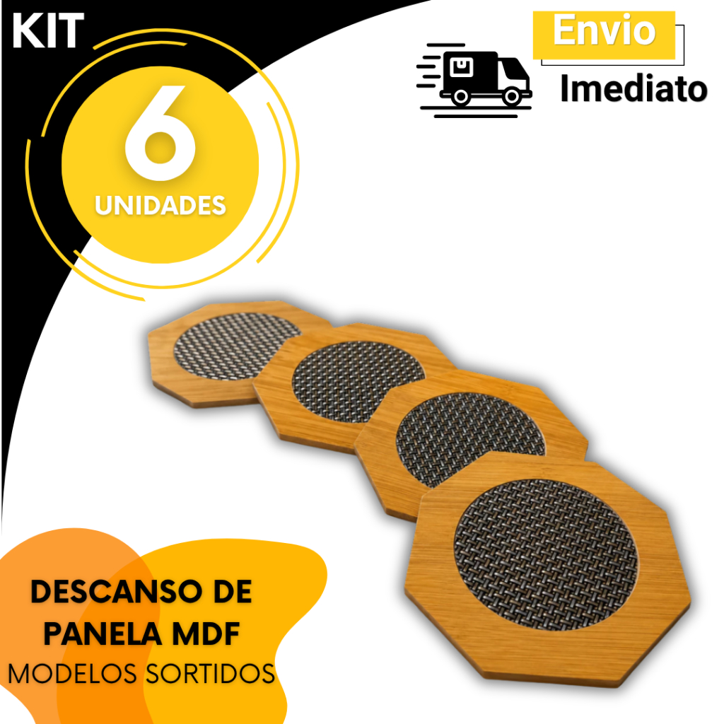 Utensilios Descansos De Panela Bambu Octogonal 16.5 Cm Suporte Panelas Quente Proteção Cozinha Utilidades