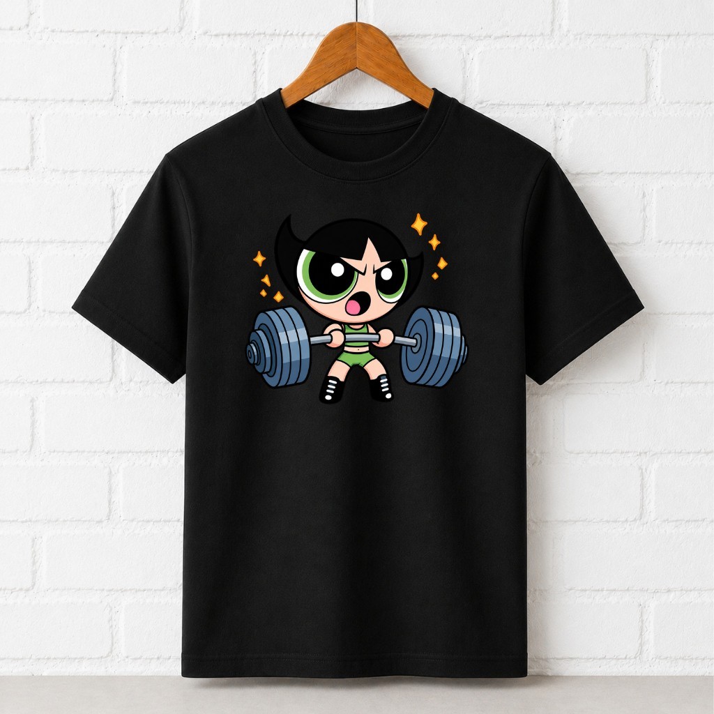 Camiseta Feminina Estampada Meninas Super Poderosas Docinho Fitness Academia Confortável Unissex