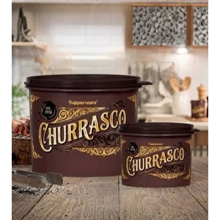 Tupperware Tupper Caixa Churrasco Supremo 1,1 litro e 2,4 litros