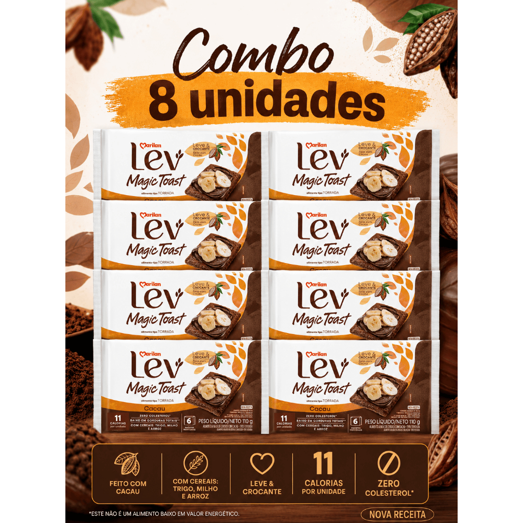 TORRADA MARILAN MAGIC TOAST CACAU 110 GR - COMBOS