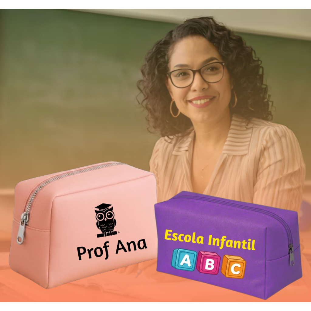 Kit 100 Necessaire Personalizada Casamento Aniversário Batizado  Formatura Cerimônias Lembrancinha COM / SEM ALÇA
