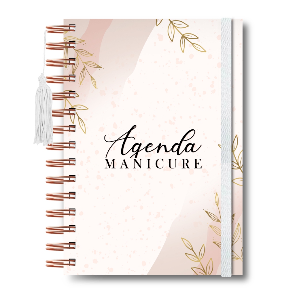 Agenda Salão Manicure Pedicure Elegante Caderno Agenda Nail Designer Com Profissional Pessoal
