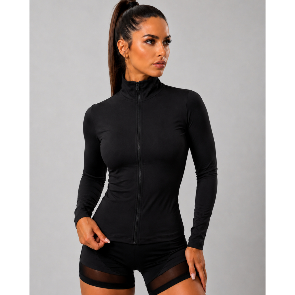 Jaqueta Blusa Corta Vento Academia Feminina Correr Esportiva