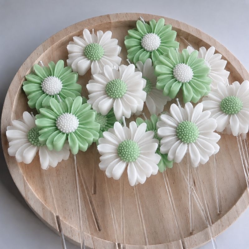 Sabonete Artesanal Margarida  | Lembrancinha Personalizada para Casamento, Chá de Bebê, Maternidade e Aniversário