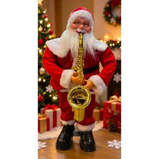 Papai Noel 60cm---90cm Musical Natal Saxofone Bivolt C/sensor