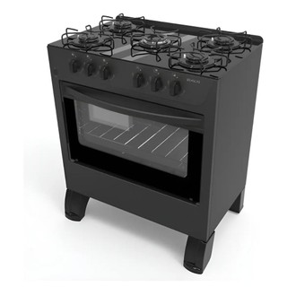 Fogão de Piso carina braslar Preto – Forno Acendimento Automático