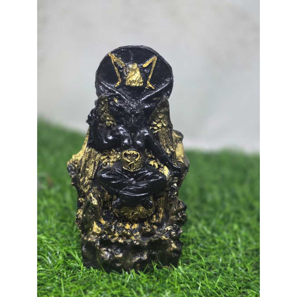 B aphomet Incensário Cascata Wicca em Resina 18 cm