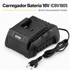 Carregador Bateria 18V ICBV1805 Bivolt Intercambiável Vonder