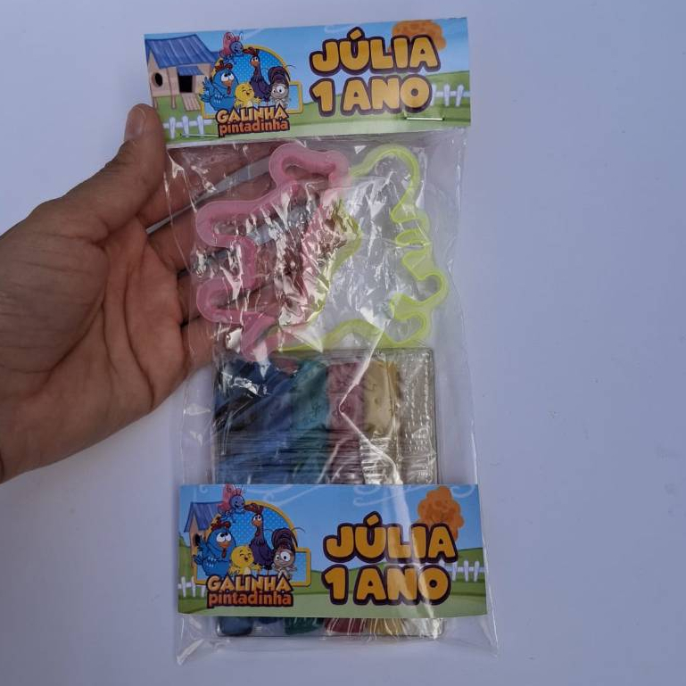 Kit Massinha Galinha Pintadinha  Personalizados lembrancinha de Festa Infantil de aniversário