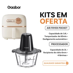 [Venda em conjunto]Gaabor Fritadeira Air Fryer 1,4 Litros + Eletrodomésticos de cozinha