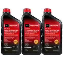 Kit 3L Óleo Sintético FORD Motorcraft 5w30 API SP 1L