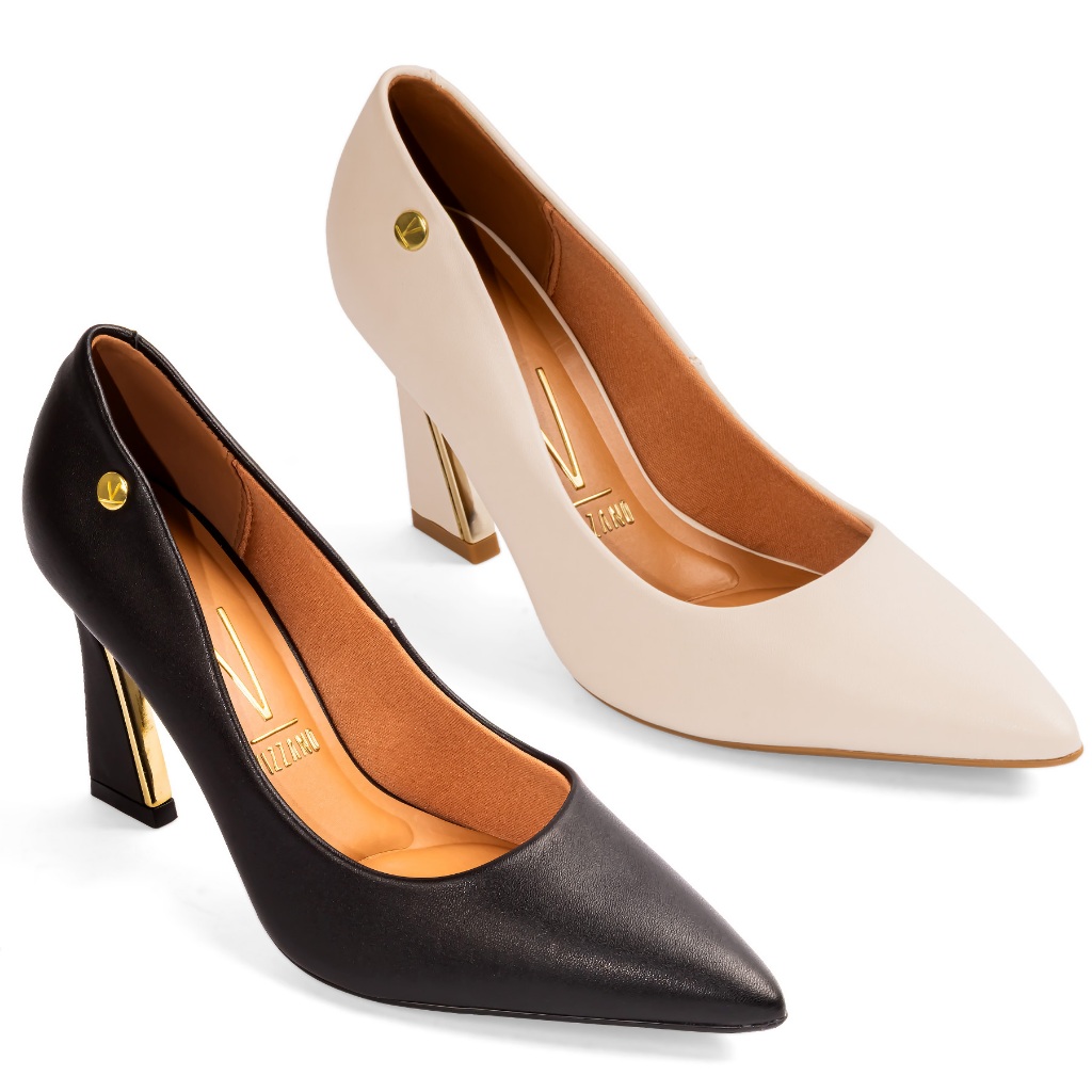 Scarpin Vizzano Salto Alto Fino Moda Moderno Lançamento 1388
