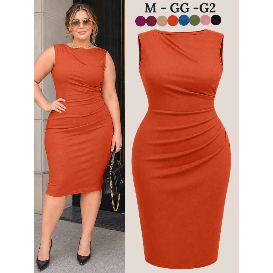 VESTIDOS PLUS SIZE FEMININO SOCIAL VESTIDOS FEMININAS SOLTINHO MODA FEMININA BASICO CONFORTAVÉL ELEGANTE