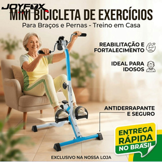 Pedaleira e Mini Bicicleta Ergométrica Para Mãos e Pés |Aparelho de Exercícios Portátil para Braços e Pernas Silencioso