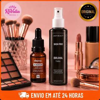 Kit Blindagem Dapop 15ml + Bruma Skin Pro Matte 130ml Fixador de Maquiagem Longa Duração …