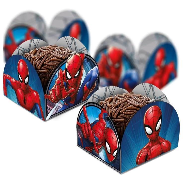 50 a 300 forminha de doce personalizadas homem aranha / forminha brigadeiro festas aniversários / forminha 4 petalas