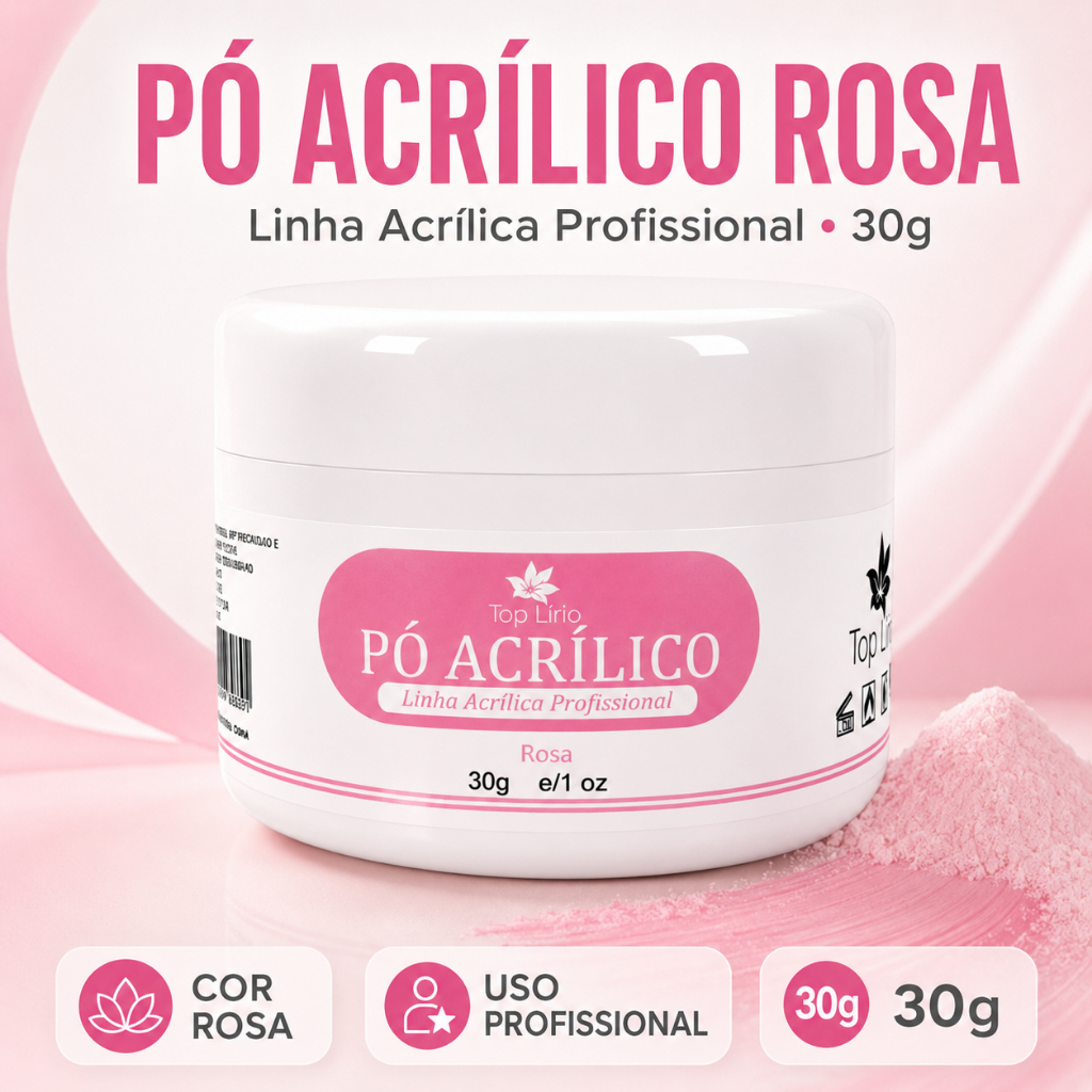 Pó Acrílico Lemoonc 30g Nails