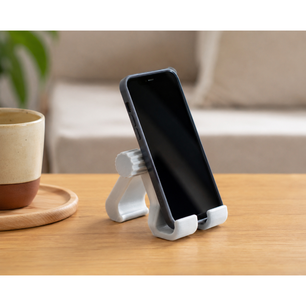 Suporte Ajustável Dobrável para Celular e Smartphone Portátil de Mesa