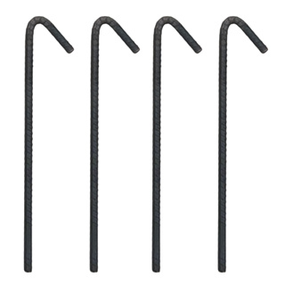 ESTACAS BARRACA CAMPING KIT 10 UNIDADES REFORÇADA 8MM - 30CM - SPAK PARA BARRACAS GAZEBOS BEACH TENIS 30