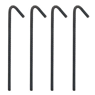 ESTACAS BARRACA CAMPING KIT 10 UNIDADES REFORÇADA 8MM - 30CM - SPAK PARA BARRACAS GAZEBOS BEACH TENIS 30