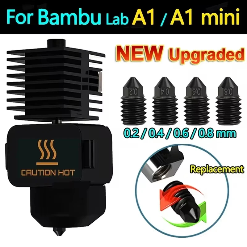 Kit de Bicos para Hotend Bambu Lab A1 / A1 Mini – Vários Tamanhos