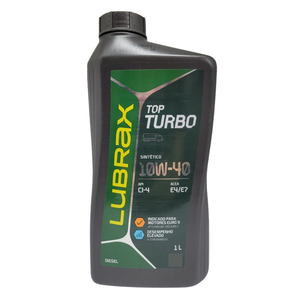 Óleo Motor Diesel Lubrax Top Turbo 10w40 Sintético API CI-4 ACEA E4/E7 Frasco 1 Litro