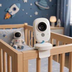 Suporte Para Babá Eletrônica Para Berço Universal Ajustável Flexível Monitor Bebê